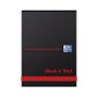 Black N Red A7 Casebound Polypropylene Cover Notebook Ruled 192 Pages Black/Red (Pack 10) - 100080540