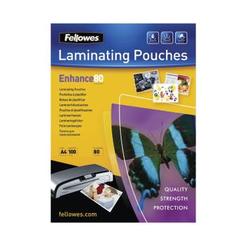 FELLOWES A4 Enhance Laminating Pouch Matte (Pack of 100) 5452101 (5452101)