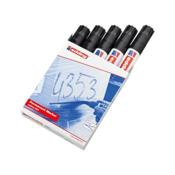EDDING 800 Chisel Tip Permanent Marker Extra Large Black (Pack of 5) 800/5-001 (800/5-001)