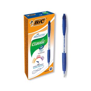 BIC Atlantis Ballpoint Pen Medium Blue (Pack of 12) 1199013670 (933975)