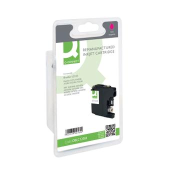 Q-CONNECT Brother LC123 Remanufactured Inkjet Cartridge Magenta RM-QC-6615-00 (RM-QC-6615-00)