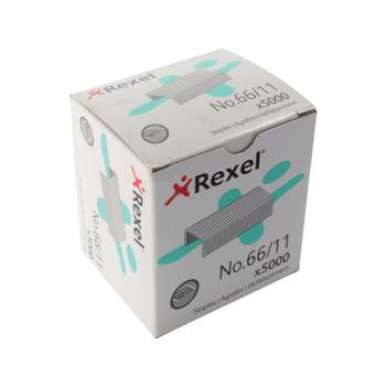 REXEL 66/11mm Staples (Pack 5000) 06070 (06070)