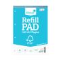SILVINE A4 Refill Pad FSC Ruled 160 Pages Blue (Pack 5) - FSCRP80