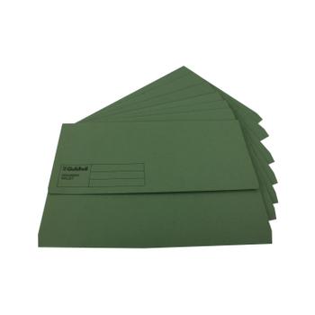 GUILDHALL Exacompta Guildhall Document Wallet Foolscap Green (Pack of 50) GDW1-GRN (GDW1-GRN)