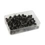 Unbranded Map Pins Black 4.5mm Spherical Plastic Heads (Pack of 100) 26891