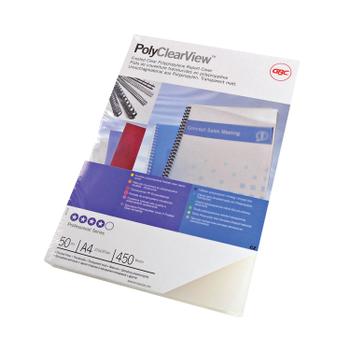 GBC PolyClearView A4 Binding Cover 350 Micron Matte (Pack of 50) IB387166 (IB387166)