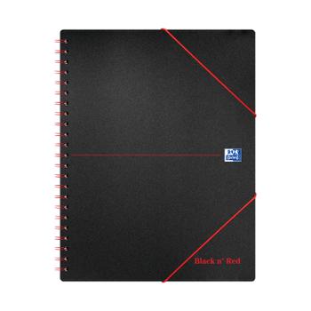 Black N Red Oxford Black n Red Meeting Book Wirebound A4+ Ruled Margin SCRIBZEE Compatible 160 Pages (Pack 5) 100104323 (100104323)