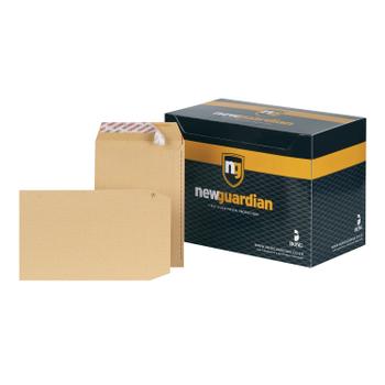 NEW GUARDIAN Pocket Envelope C5 Peel and Seal Plain Power-Tac Easy Open 130gsm Manilla (Pack 250) - L26039 (L26039)