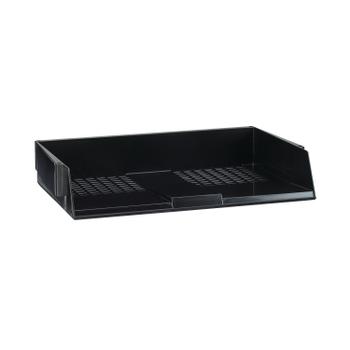 AVERY Original Letter Tray Wide Entry A4/ Foolscap Landscape Black W44BLK (W44BLK)
