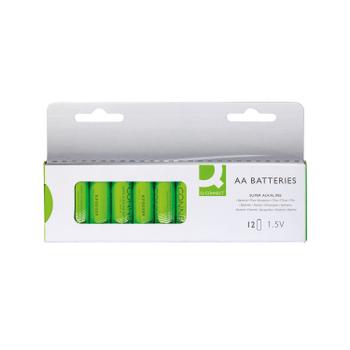 Q-CONNECT AA Alkaline Batteries (Pack of 12) KF00644 (KF00644)