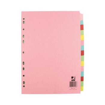 Q-CONNECT 15-Part Subject Divider Multi-punched A4 KF01516 (KF01516)