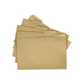 Q-CONNECT Kraft Tabbed Folder 170gsm 356x240mm Buff (Pack of 100) KF01578 (KF01578)