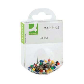 Q-CONNECT Map Pins Assorted (Pack of 600) KF02030Q (KF02030Q)