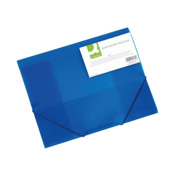 Q-CONNECT Elasticated Folder 3 Flap A4 Blue KF02312 (KF02312)