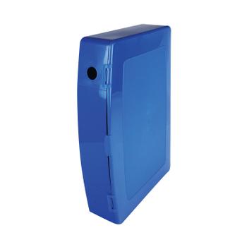 Q-CONNECT Polypropylene PolyBox File Foolscap Blue KF04103 (KF04103)