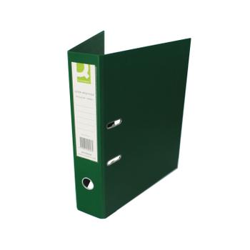 Q-CONNECT 70mm Lever Arch File Polypropylene Foolscap Green (Pack of 10) KF20028 (KF20028)