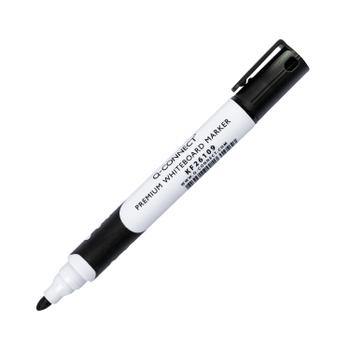 Q-CONNECT Premium Whiteboard Marker Bullet Tip Black (Pack of 10) KF26109 (KF26109)