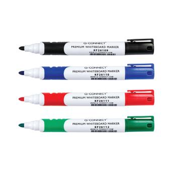 Q-CONNECT Premium Whiteboard Marker Bullet Tip Assorted (Pack of 4) KF26113 (KF26113)