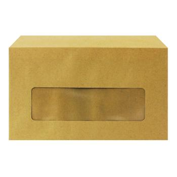 Q-CONNECT Envelope 89x152mm Pocket Centre Window Gummed 70gsm Manilla (Pack of 1000) KF3431 (KF3431)