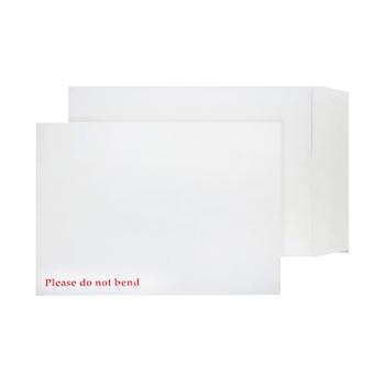 Q-CONNECT C4 Envelopes Board Back Peel and Seal 120gsm White (Pack of 125) KF3525 (KF3525)