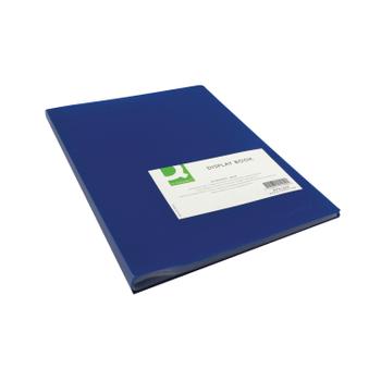 Q-CONNECT Polypropylene Display Book 40 Pocket Blue KF01259 (KF01259)