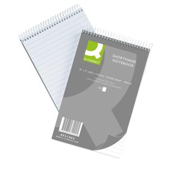Q-CONNECT Feint Ruled Shorthand Notebook 300 Pages 203x127mm (Pack of 10) 31002 (31002)