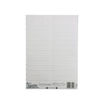 REXEL Crystalfile Suspension File Card Top Tab Inserts (Pack 50) 78290 (78290)