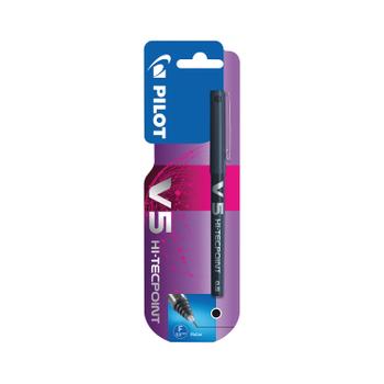 PILOT V5 Hi-Tecpoint Rollerball Pen Black (Pack of 12) 100101201 (100200101)