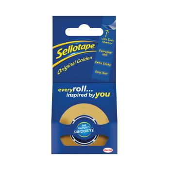 SELLOTAPE Original Golden Tape 18mm x 25m (8 Pack) 1569069 (1569069)
