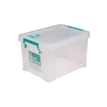 STORESTACK 1 Litre Storage Box W180xD110xH90mm Clear RB00814 (RB00814)
