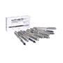 Uni-Ball Eye Fine UB-157 Liquid Ink Rollerball Pen 0.7mm Tip 0.5mm Line Black (Pack 12) - 162446000
