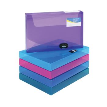 Rapesco Rigid Wallet Box File 40mm A4 Assorted (Pack of 5) 1048 (1048)