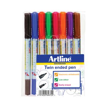 ARTLINE 2-in-1 Whiteboard Marker Fine/ Superfine Assorted (Pack of 8) EK-541T-WB (EK-541T-WB)