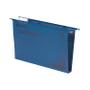 REXEL Crystalfile Classic Foolscap Suspension File Manilla 30mm Blue (Pack 50) 70625