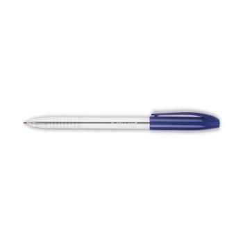 Q-CONNECT Grip Stick Ballpoint Pen Medium Blue (Pack of 20) KF02458 (KF02458)