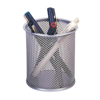 Q-CONNECT Mesh Pen Pot Silver KF00846 (KF00846)