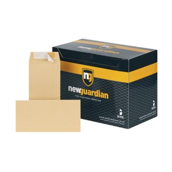 NEW GUARDIAN Pocket Envelope DL Peel and Seal Plain 130gsm Manilla (Pack 500) - E26503 (E26503)