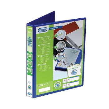 ELBA Panorama Presentation Ring Binder Polypropylene 4 D-Ring A4+ 25mm Rings Blue (Pack 6) - 400008415 (400008415)