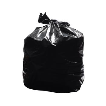 2WORK Light Duty Refuse Sack Black (Pack of 200) KF73375 (KF73375)