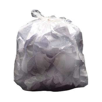 2WORK Medium Duty Refuse Sack Clear (Pack of 200) KF73377 (KF73377)