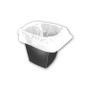 2WORK Square Bin Liners 30 Litre White (Pack of 1000) KF73380
