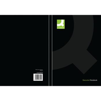 Q-CONNECT Hardback Casebound Notebook A5 Black (Pack of 3) KF03726 (KF03726)