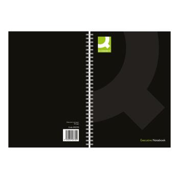 Q-CONNECT Polypropylene Wirebound Book A5 Black (Pack of 3) KF03730 (KF03730)