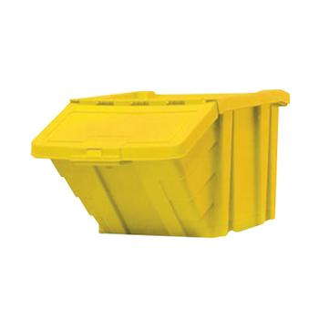 VFM Yellow Heavy Duty Storage Bin With Lid (Dimensions: W400 x D635 x H345mm) 359521 (359521)