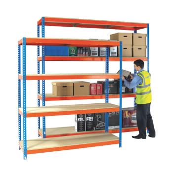 VFM Heavy Duty Painted Additional Shelf 1500x600mm Orange/ Zinc 378853 (378853)