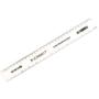 Q-CONNECT Ruler Shatterproof 300mm Clear (Inches on one side and cm/mm on the other) KF01108