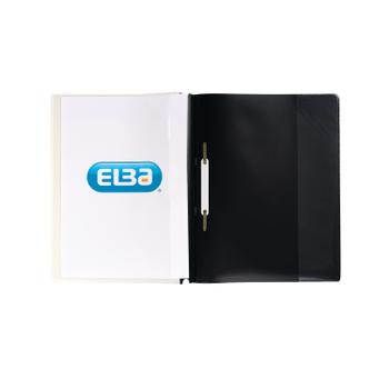 ELBA Report Files With Front Cover Pocket A4 Black (Pack 25) 400055036 (400055036)
