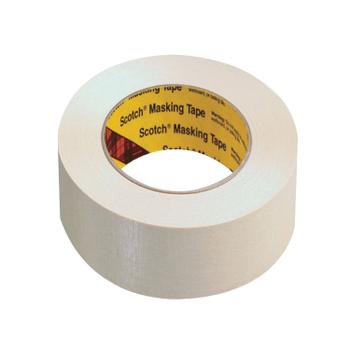 3M Scotch White 48mmx50m Masking Tape (Pack of 6) 201E48I (201E/48)