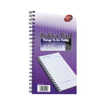 PUKKA PAD Wirebound Things to Do Today Book 152x280mm THI11/ 1/ 115 (THI11/1/115)