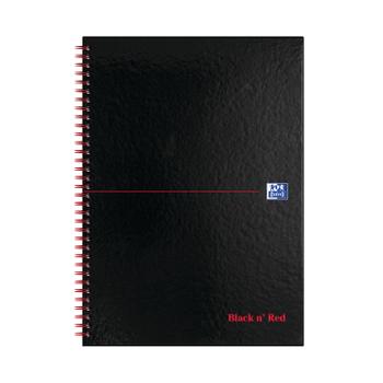 Black N Red Notebook Wirebound A4 Hardback A-Z Ruled 140 Pages 100080232 (100080232)
